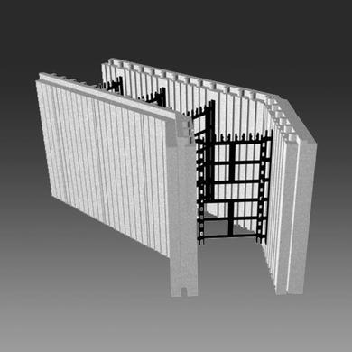 IZOBEST - 45 Degrees block Interlocking expanded polystyrene insulated concrete form block.