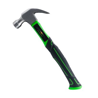 Hyper Tough 16-Ounce Claw Hammer with Fiberglass Handle, Model